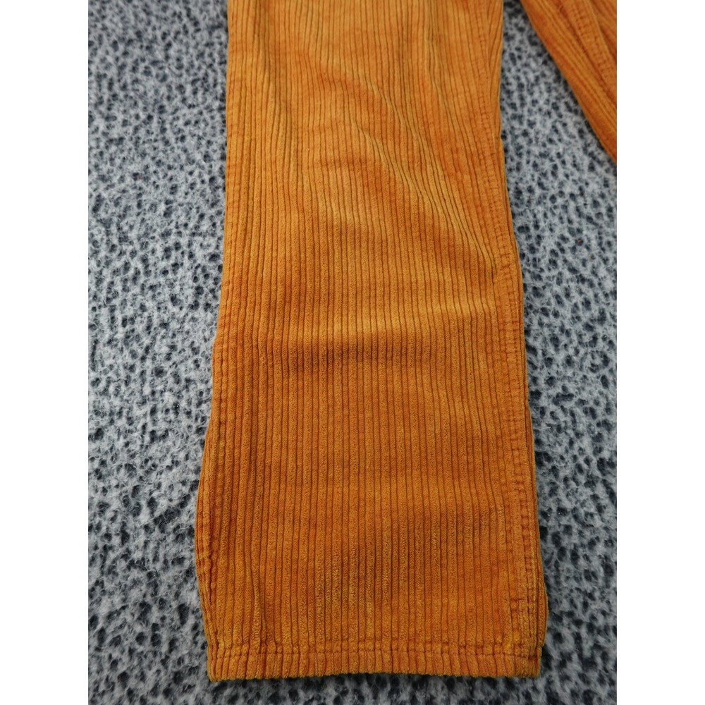 BDG Corduroy Pants Womens 30 Orange High-Rise Baggy Wide Leg Urban Outfitters - Picture 5 of 15